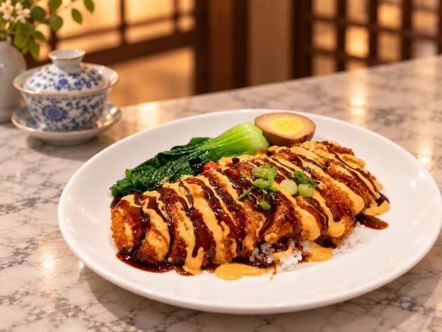 Sake Fried with Chicken 炸鸡饭.