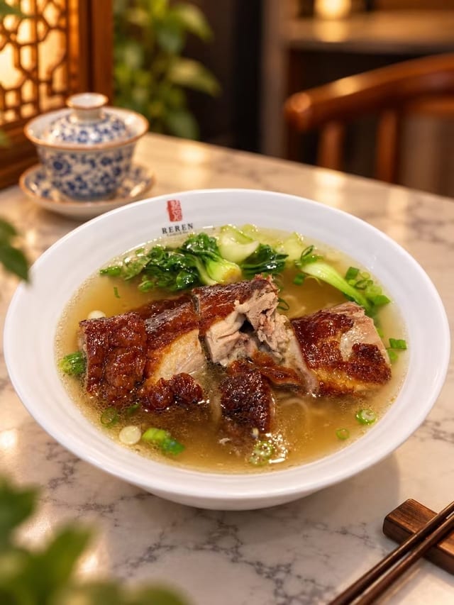 Hongkong Roast Duck Lamen 香港鸭汤面.