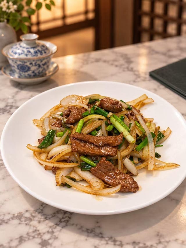 Monglolian Stir-Fry Beef 蒙古爆炒牛肉.