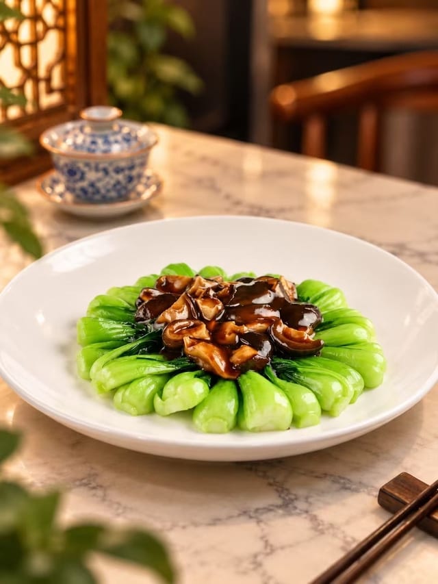 Bok Choy With Mushrrom 冬菇小白菜.