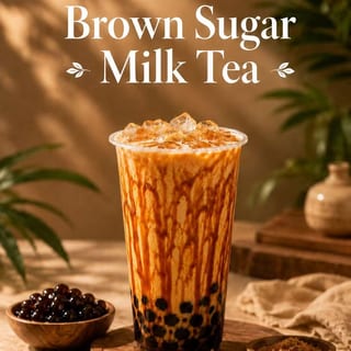 Brown Sugar Boba Milk Tea
